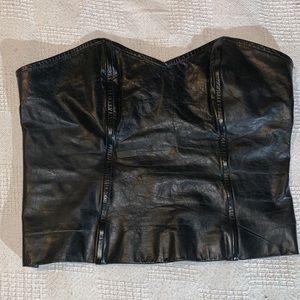 Vintage Leather Bustier